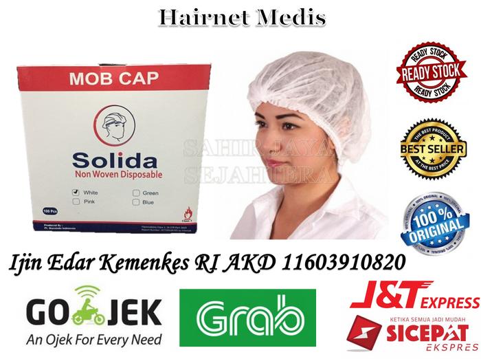 Gambar 100 pcs Hair Cap Medis Hairnet Disposable Nurse Cap Medis Head Cap - Putih dari Industrial-Store undefined Tokopedia