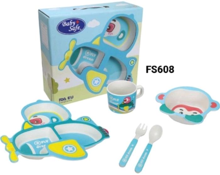 Gambar BABYSAFE FEEDING SET FS601 PIRING makan bayi Baby Safe FS 601 - Plane dari Angel_Toserba undefined Tokopedia