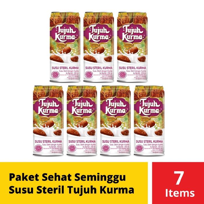 Gambar Paket Sehat Seminggu Susu Steril Tujuh Kurma isi 7 Pcs dari Mekarsari_Official undefined Tokopedia