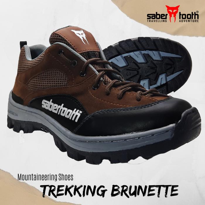 Gambar SABERTOOTH Sepatu Hiking Gunung Traventure Trekking Brunette - BRUNETTE, 39 dari Sabertooth undefined Tokopedia