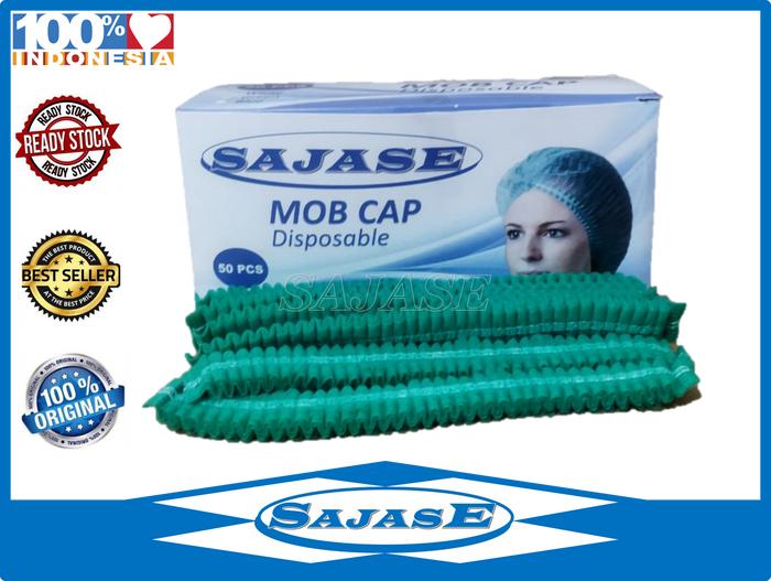 Gambar Hair Cap Medis Hairnet Disposable Nurse Cap Medis Head Cap Medis - Hijau dari SAJASE undefined Tokopedia