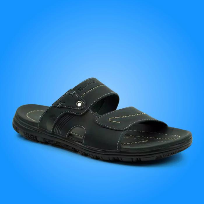 Gambar Sandal Selop Kulit Pria Hipzo CL 20 Original Sendal Slop Casual Kasual - Hitam, 42 dari Hipzo Official undefined Tokopedia