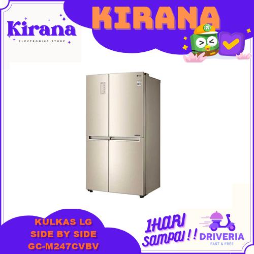 Gambar LG REFRIGERATOR GC M247CVBV - KULKAS LG SIDE BY SIDE DOOR IN DOOR 687L dari Kirana Elektronik undefined Tokopedia