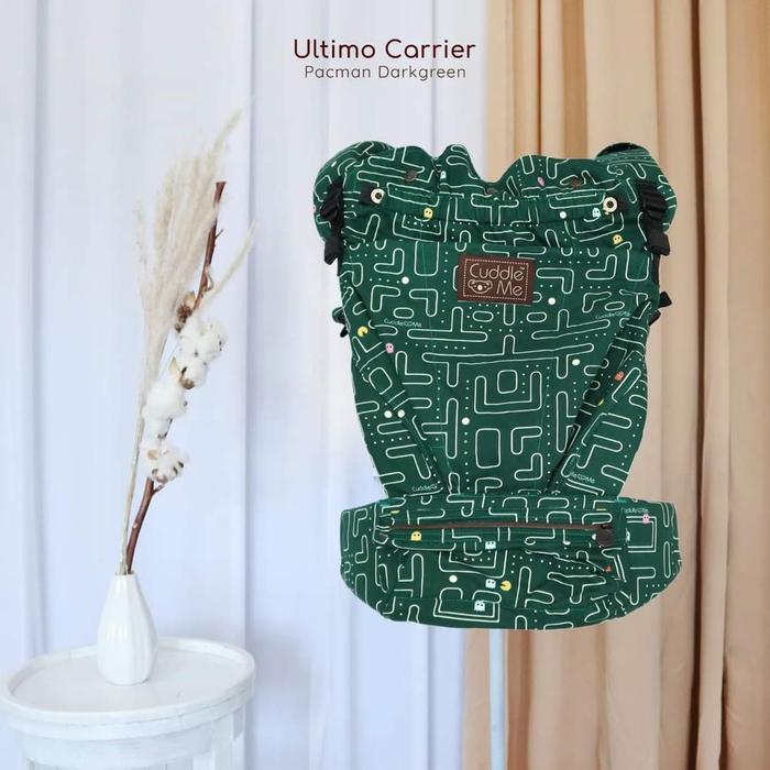 Gambar Cuddleme Ultimo Carrier Gendongan Hipseat Cuddle Me 4 Posisi - Pacman Green dari Mufliha Babyshop undefined Tokopedia