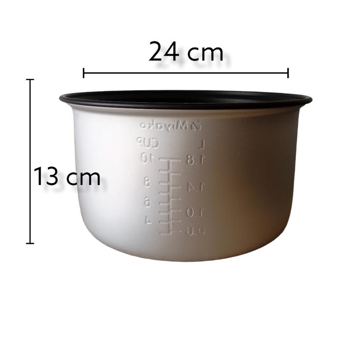 Gambar Inner Pot / Panci Miyako MCM-528 MCM-508 Baru 1.8 L Teflon Original - Teflon dari Damai Terang undefined Tokopedia
