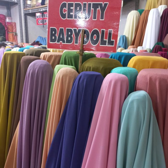 Gambar bahan kain sifon ceruty baby doll dari ronaldtex undefined Tokopedia