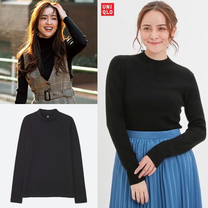 Jual GAP Waffle knit turtleneck pocket 