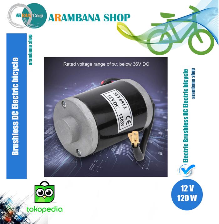 Jual 12V 120W High Speed Electric Motor, Aluminum E-bike Brushed