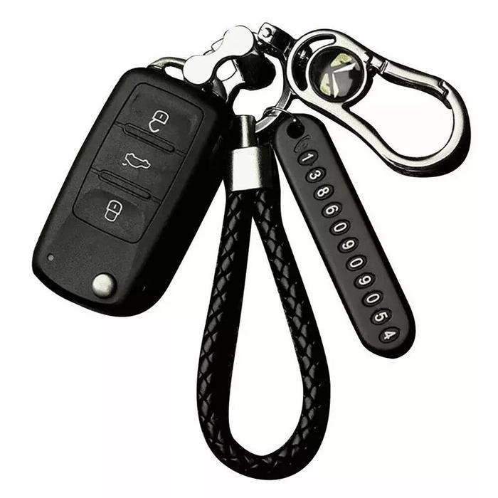 Gambar Gantungan Kunci Strap Motor Dan Mobil Anti hilang - Hitam dari King Motoshop_NEW undefined 3 Tokopedia
