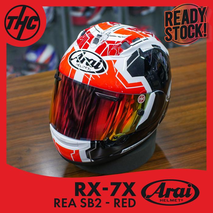 Jual ARA1 RX-7X REA SB2 FULL FACE HELMET SB 2 REA RED ORIGINAL