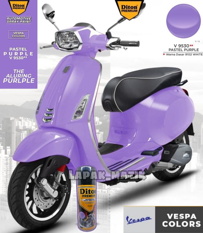 Gambar Pilok DITON PREMIUM warna VESPA Matik COLORS 400ml - PASTEL PURPLE dari LapakPilok undefined Tokopedia