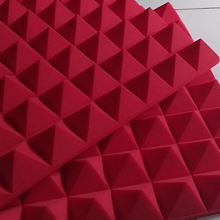 Gambar Busa Peredam Piramid Warna, P50 × L50 × T6 cm - Merah dari Cantikafoam undefined Tokopedia