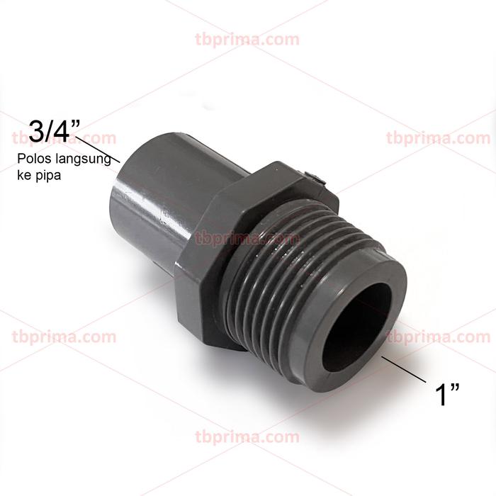 Gambar Sock Drat Luar (SDL) 1 x 3/4/ inch AW Rucika dari TB 168 Kota Tangerang Selatan Tokopedia