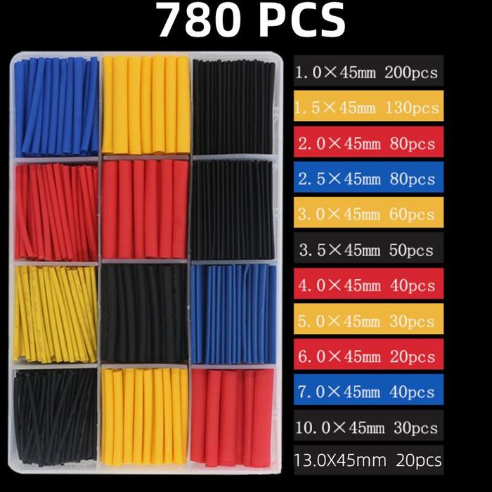 Gambar 164pcs780pcs Isolasi Bakar Kabel Listrik Heat Shrink Tube Selang Bakar - 780pcs dari ITOKOTOO undefined Tokopedia