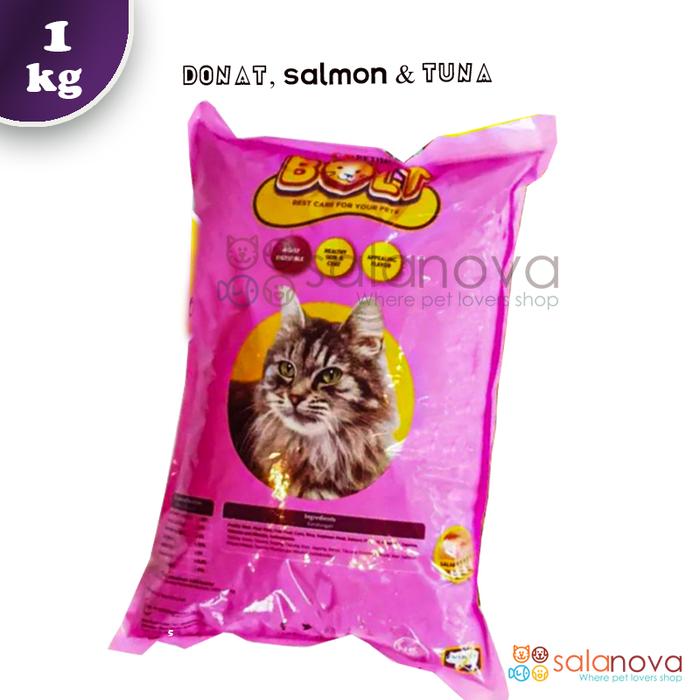 Gambar Bolt Makanan Kucing Kering-Cat Food Dry - Salmon (Bulat) dari salanova undefined Tokopedia