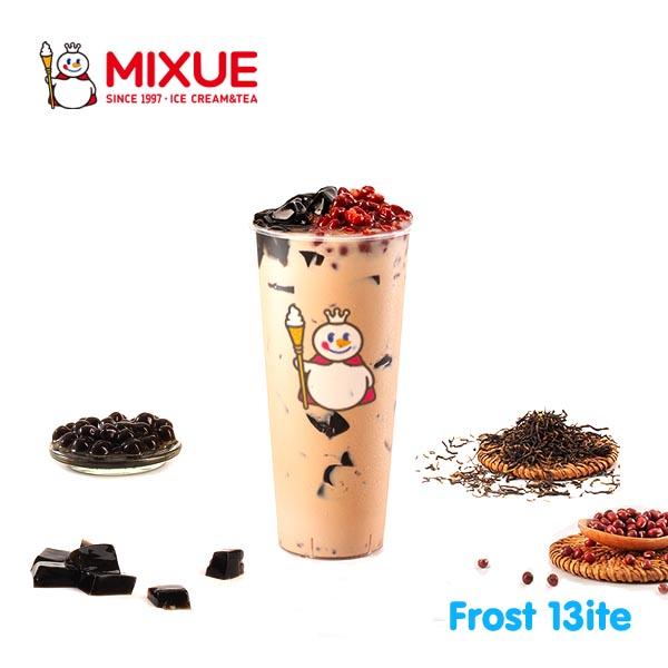 Gambar Mixue Milk Tea With 2 Toppings Large Size - Red bean, Pearls dari Frost Bitess undefined Tokopedia