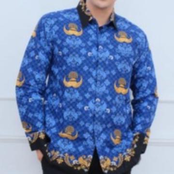 Gambar BAJU KORPRI TERBARU 2022 SERAGAM BATIK KORPRI PRIA KERAH HITAM - XL, C50S dari KURNIABATIK undefined Tokopedia