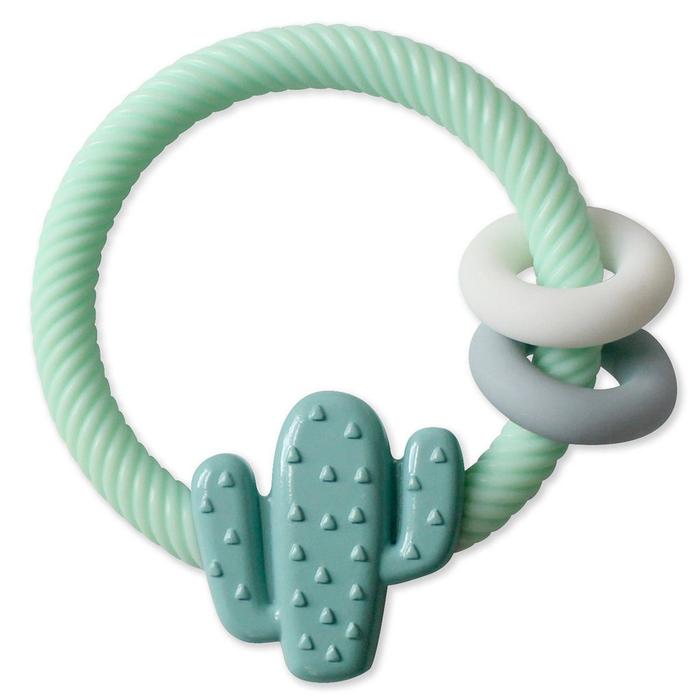 Gambar Itzy Ritzy Ritzy Rattle With Teething Rings - Cactus dari Paveels undefined Tokopedia