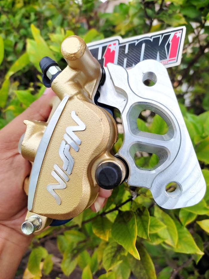 Gambar Breket Bracket Kaliper Nissin Samurai 2P Rcb pnp Rx King Rxking dari Theo Hoki Jaya undefined Tokopedia