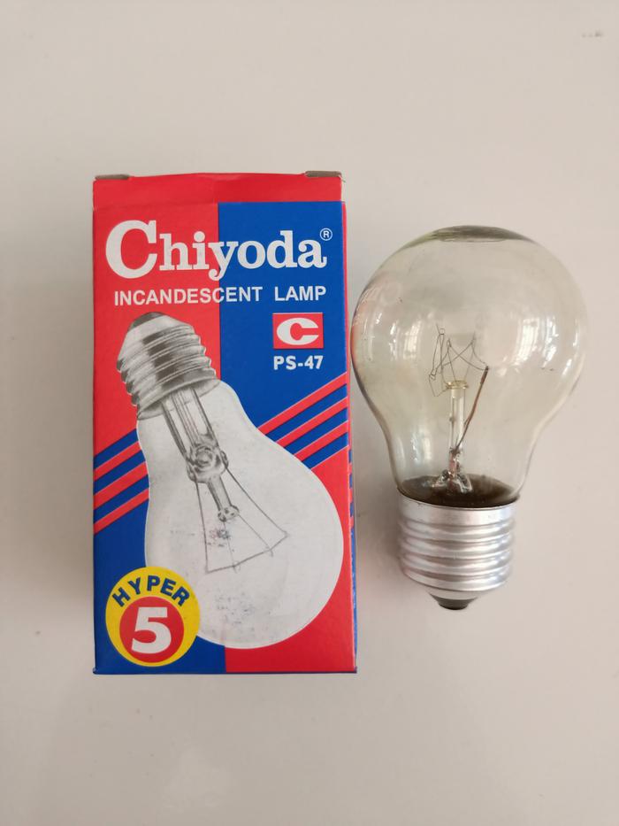 Gambar Lampu Ayam / Balon Pijar / Bohlam Pijar Clear CHIYODA e27 - Hyper 5 Watt dari SumberListrik undefined Tokopedia