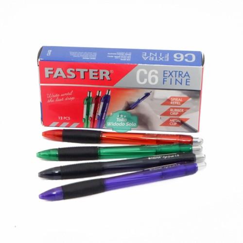Gambar BALLPOINT FASTER C6 / PULPEN FASTER C6 - Hitam dari OK-Mart-Official undefined Tokopedia
