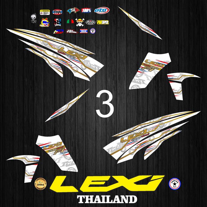 Gambar Stiker striping LEXI variasi thailand sticker hologram gloosy - no.3, hologram dari STICKERBAPAK undefined Tokopedia