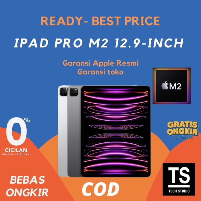 Gambar (IBOX) iPad Pro 2022 M2 12.9" inch Wifi Cell 2TB 1TB 512GB 256GB 128GB - Wifi Only, 128GB Grey dari Tech Studio Indonesia undefined Tokopedia