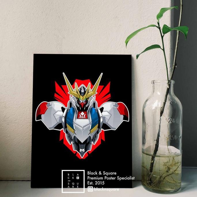 Gambar Barang Baru//Stock Baru Premium Poster - Orphan Gundam Barbatos Art - - Type S dari gsgaggssg undefined Tokopedia