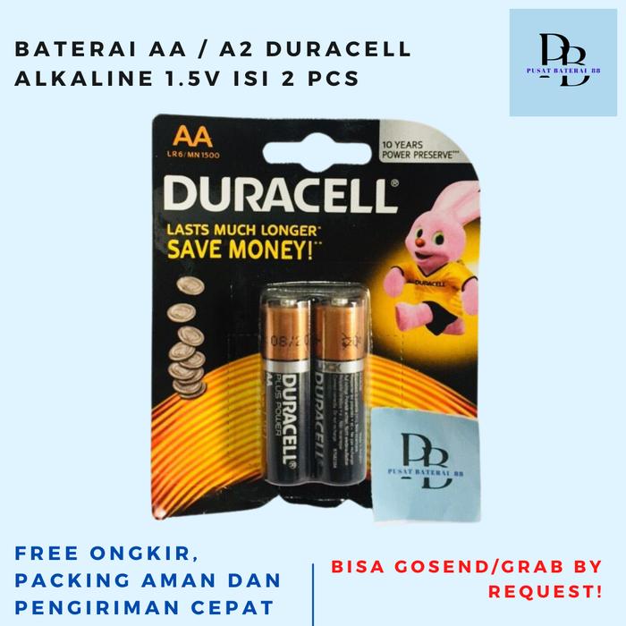 Gambar Baterai AA / A2 Duracell Alkaline 1.5V isi 2 pcs dari Pusat Baterai 88 undefined Tokopedia