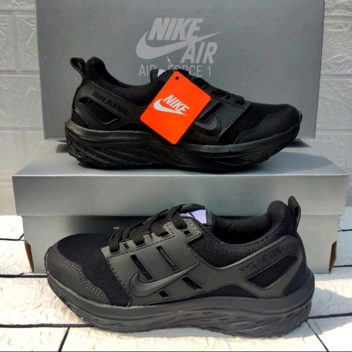 NEW!! SEPATU SEKOLAH/KERJA NIKE AIR 270 FULL BLACK 43