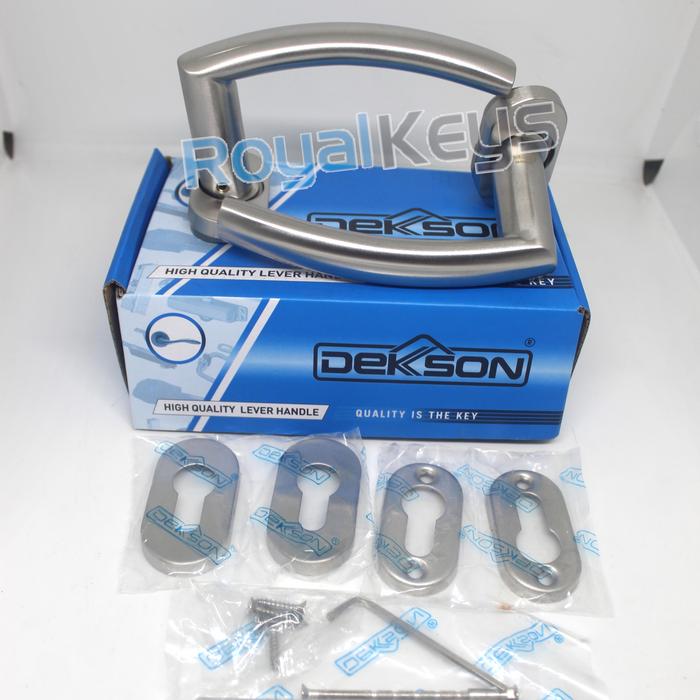 Gambar Handel Gagang Pintu Dekson Dekkson LHTR 0820 SSS Oval Handle Aluminium - Handle dari Royal Keys undefined Tokopedia