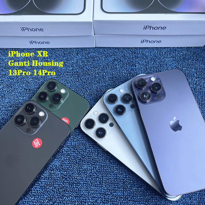 Gambar iPhone XR Second Ganti Housing iPhone 13Pro iPhone 14Pro Fullset Mulus - 64G SIMSTICK, Sirrea Blue dari oscar68 undefined Tokopedia