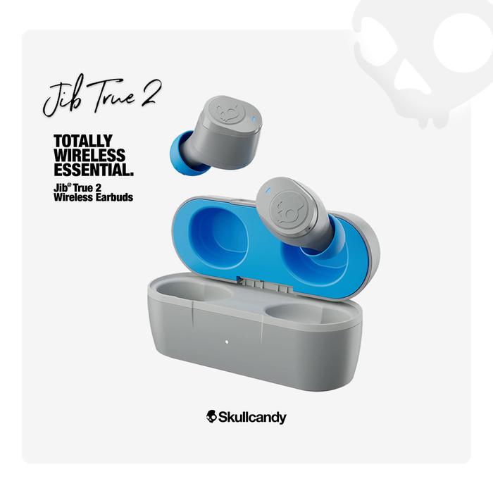 Gambar Skullcandy Earphone TWS JIB TRUE 2 - Light Grey Blue dari SKULLCANDY.ID undefined Tokopedia