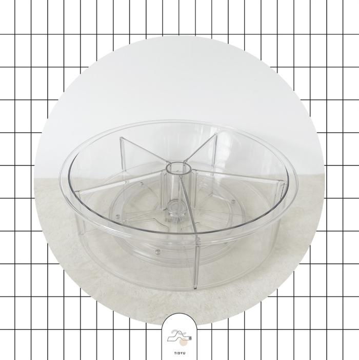 Gambar TIDYU Lazy Susan | Rak Putar - w/ Divider 12" dari Tidyu Indonesia undefined Tokopedia