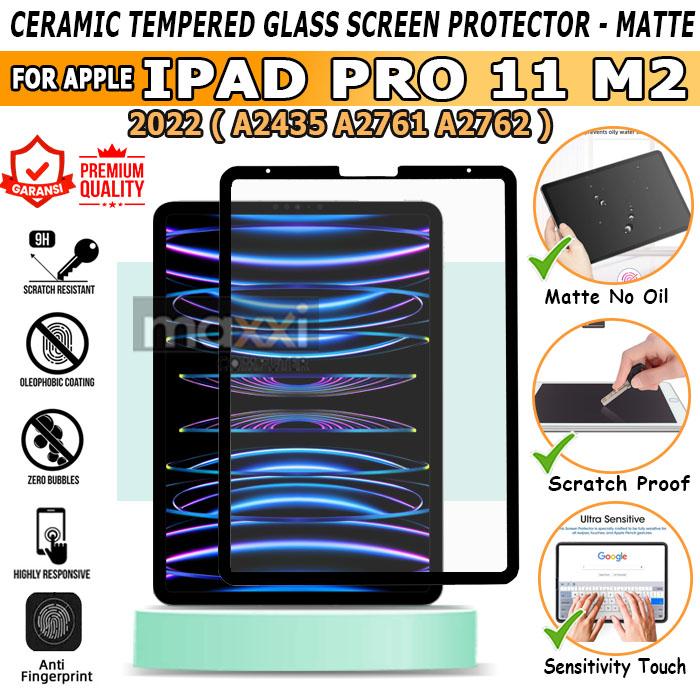 Jual IPad Pro 11 M2 4th Gen A2435 A2761 A2762 Tempered Glass Matte