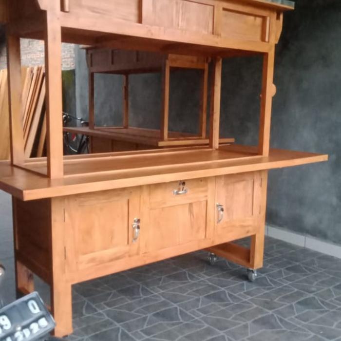 Gambar gerobak angkringan roda kecil - matang dari depot88 undefined Tokopedia