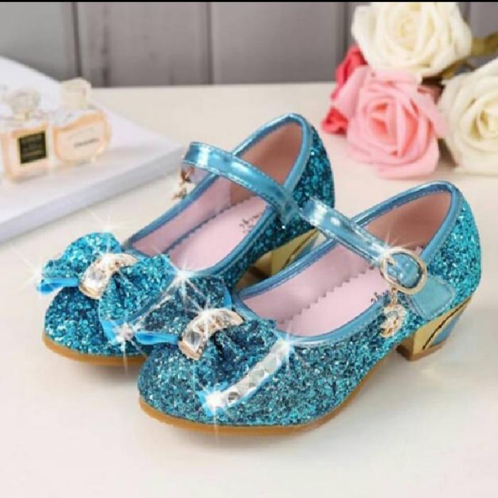 Gambar SEPATU ANAK PEREMPUAN/SEPATU PRINCESS/SEPATU ANAK MURAH - Biru, 31 dari YP FASHION BOGOR undefined Tokopedia