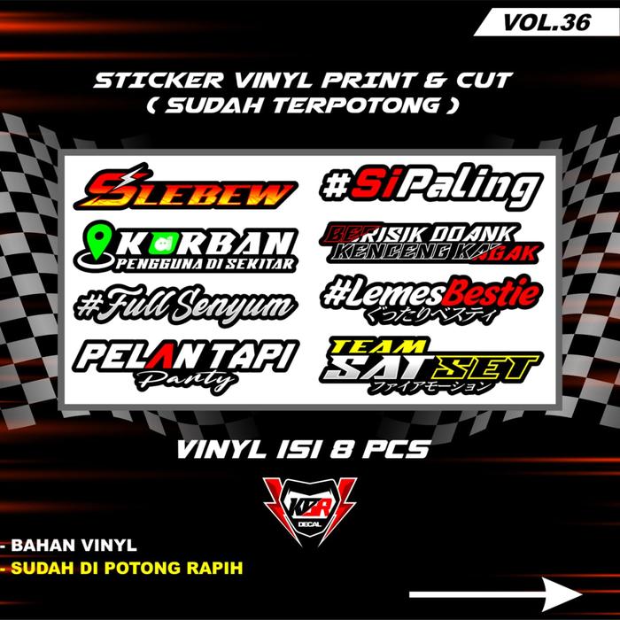 Gambar Stiker Racing Pack Print Cut Viral Terbaru Stiker Motor Sticker Helm - VINYL VOL 36 dari dnsticker undefined Tokopedia