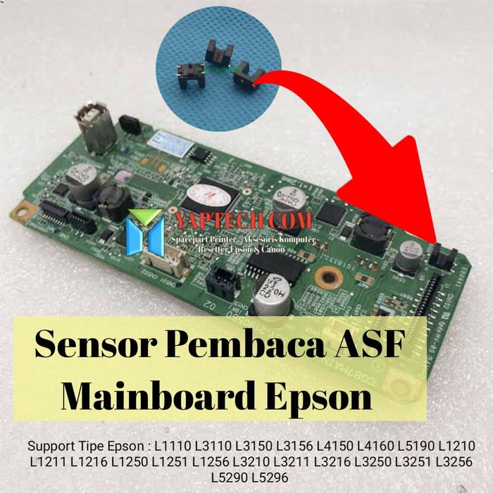 Gambar Sensor Pembaca ASF Mainboard Epson L3110 L1110 L3210 L3250 Sensor Feed dari Yaptech Com undefined Tokopedia