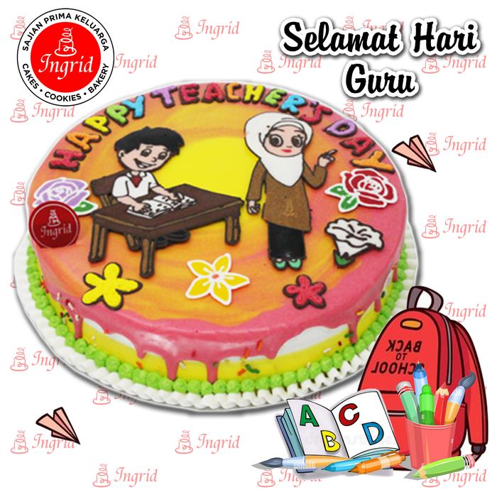 Gambar Kue hari guru /Teachers cake day dari Ingrid Cakes &amp; Bakery undefined 4 Tokopedia