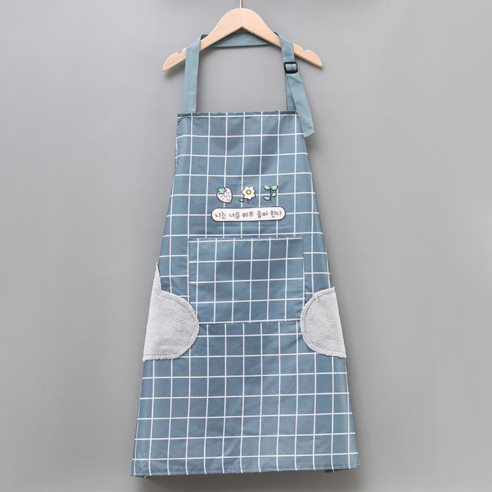 Gambar Apron Celemek dapur chef apron masak pelindung baju anti Basah kotor - FlowerSqr Blue dari Glow Star 5 undefined Tokopedia