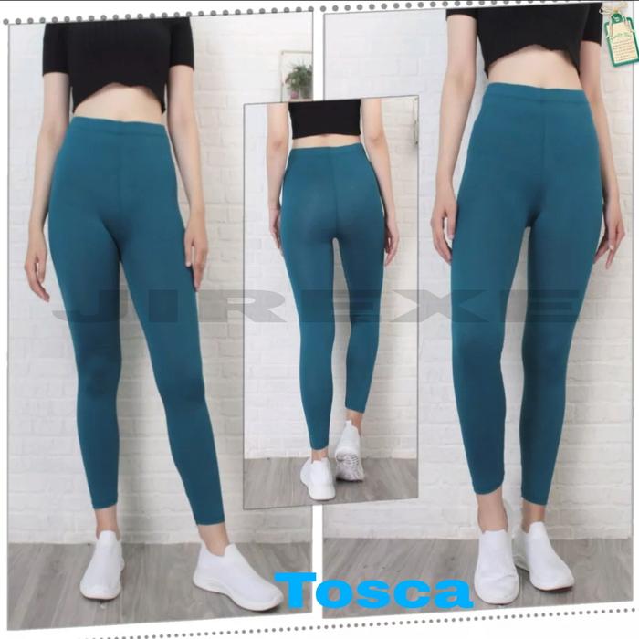 Gambar Legging Panjang Wanita - Legging Dewasa Tebal - Legging Polos Slim-fit - Tosca, STNDR BB35-55KG dari J I R E X X E undefined Tokopedia