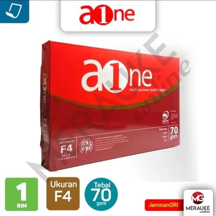 Gambar Kertas HVS AONE F4 70 GSM - AONE F4 70 dari Merauke Online undefined Tokopedia