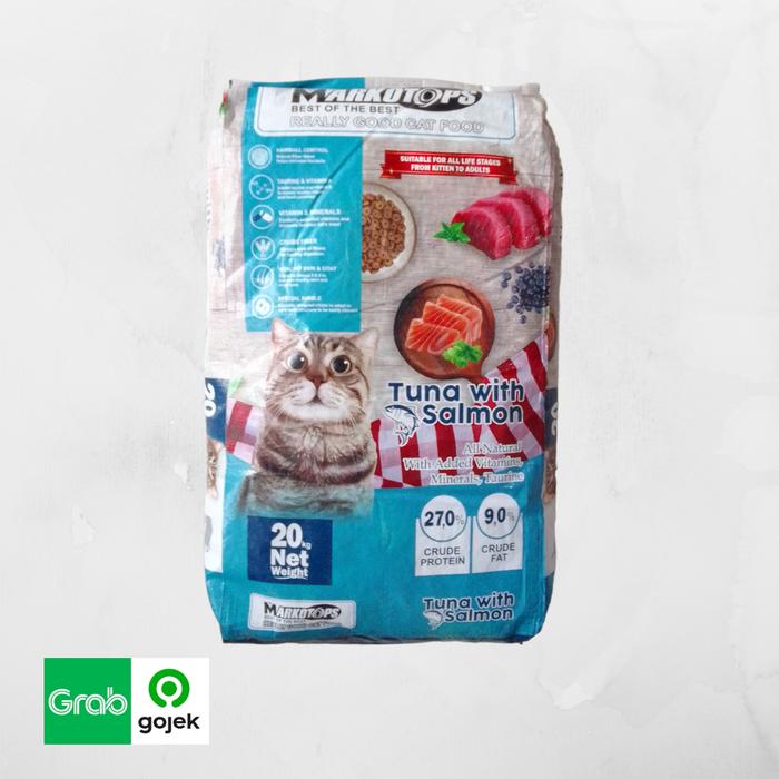 Gambar MAKANAN KUCING MARKOTOP 20KG MAKANAN KUCING DEWASA - SALMON dari Uber Pet Shop undefined 3 Tokopedia