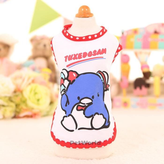 Tuxedosam Top Pet Dog Cat Clothes Baju Kostum Anjing Kucing Hewan XS