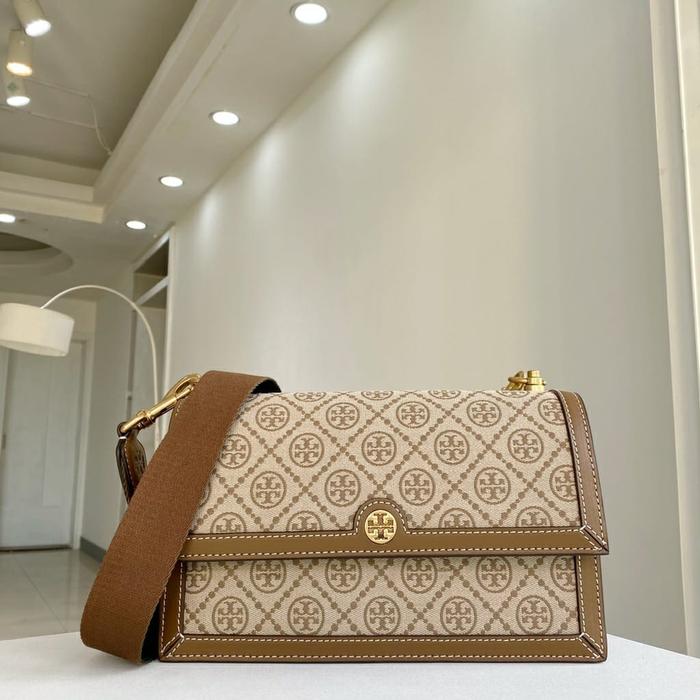 Gambar Authentic FO Tory Burch Monogram Sling Bag Original TB - Hazel dari Trixy_branded undefined Tokopedia