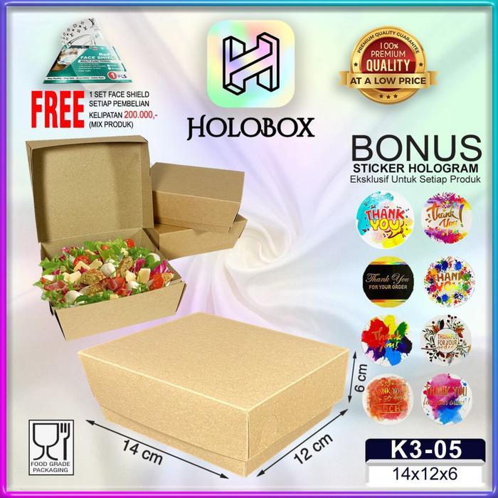 Jual Lunch Box|Kotak Nasi|Rice Box|Food Pail|Kotak Makan|14x12x6|K3-05 ...