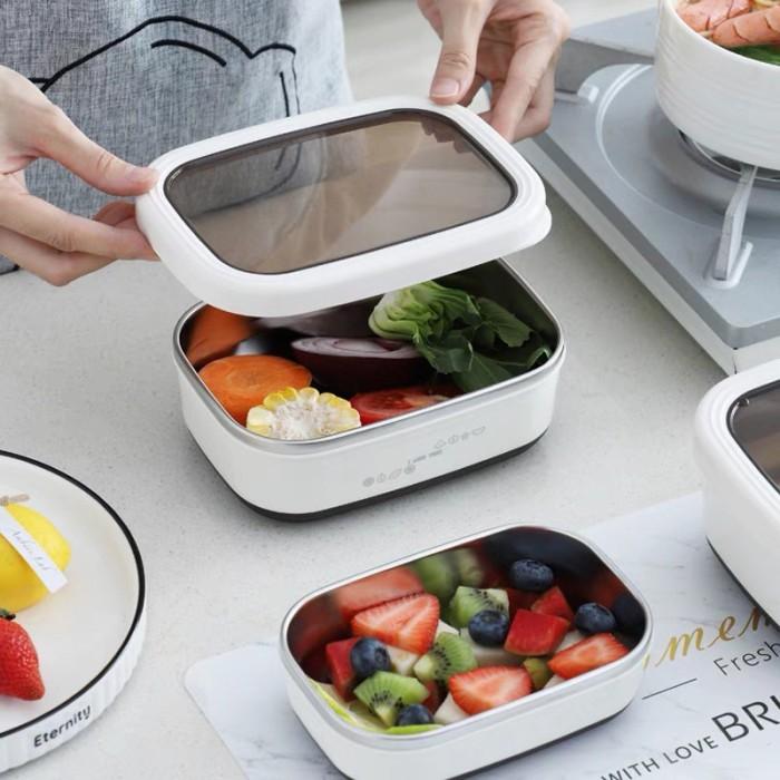 Gambar Tempat Bekal Makanan Lunch Container Refrigerator Storage Putih - 470ml dari MURA HOME LIVING_NEW undefined Tokopedia