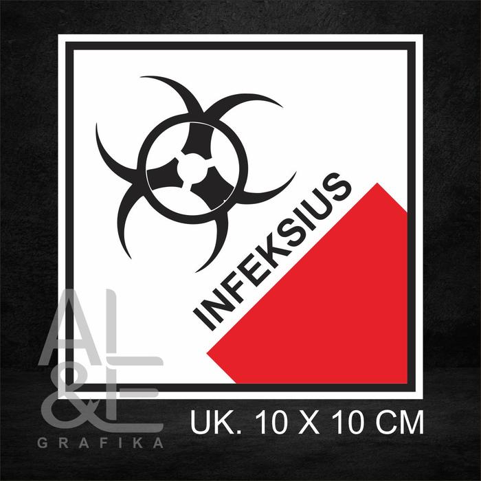 Gambar STIKER INFEKSIUS - SIMBOL LIMBAH B3 - 20X20 dari AL&EL GRAFIKA undefined Tokopedia