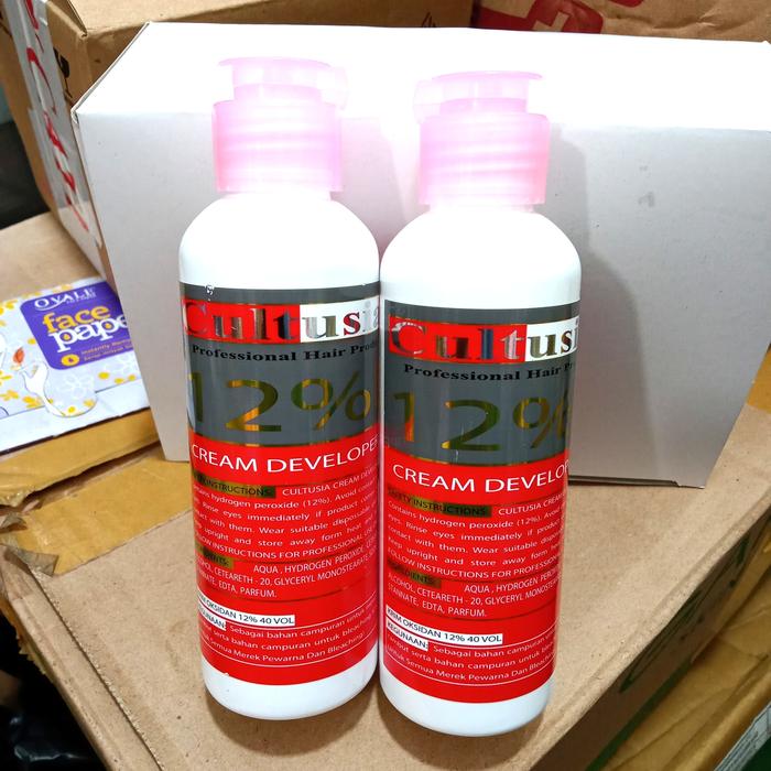 Cultusia Prod Jual Cream Developer Cultusia 12% Biru 6% Kota